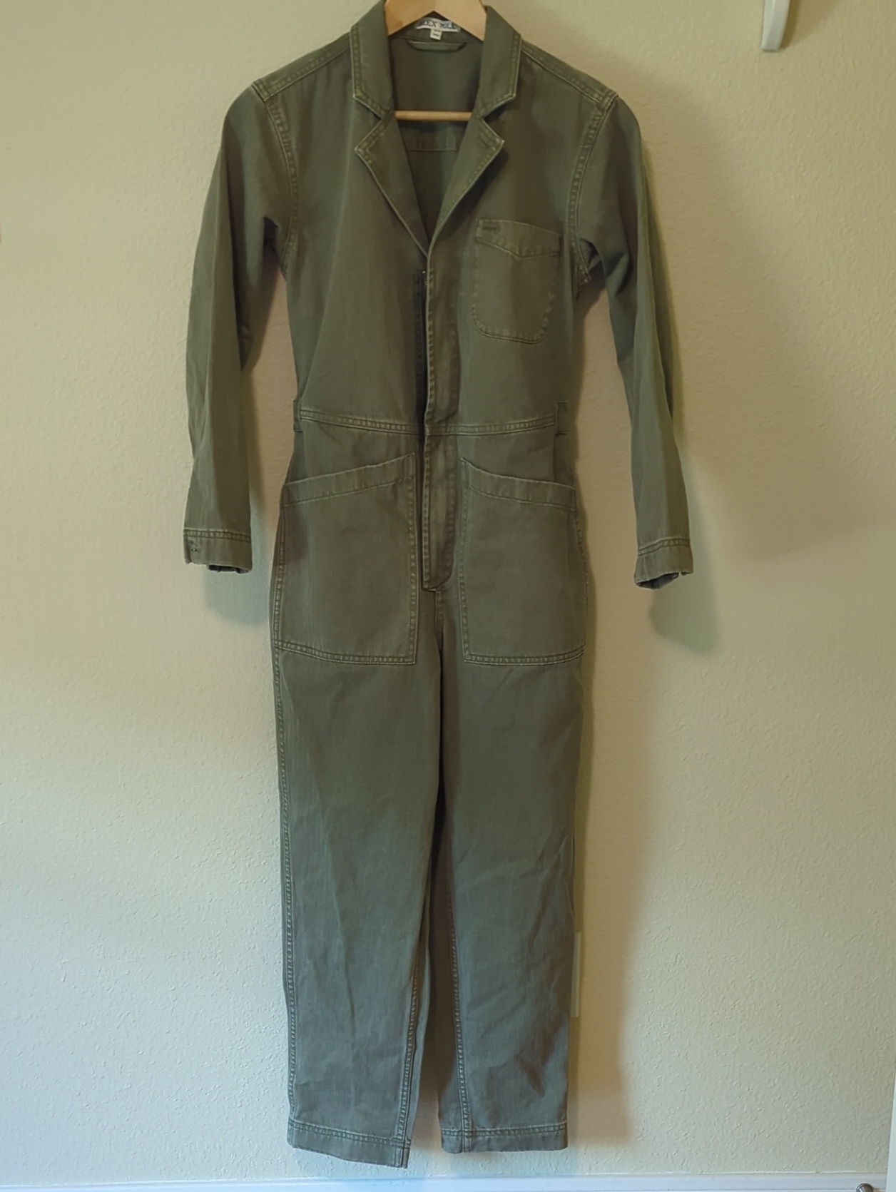 Olive Green Utility Coverall Jumpsuit